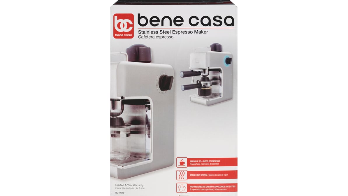 Bene Casa Stainless Steel Automatic Espresso Machine at