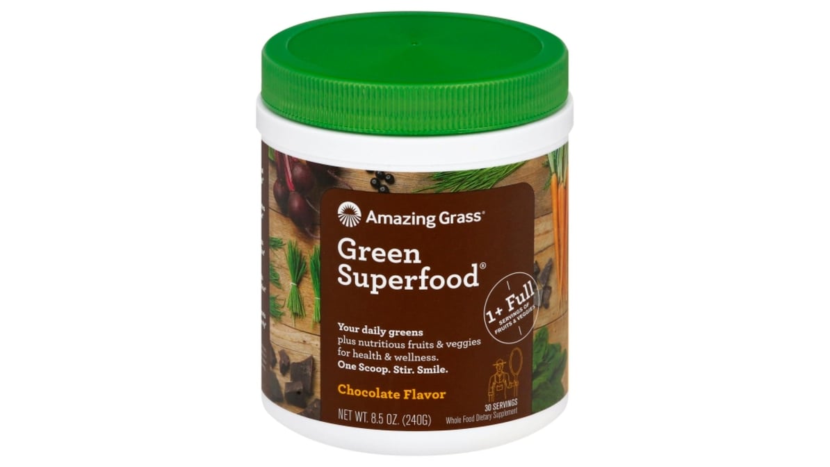 AMAZING GRASS Chocolate Green Superfood Powder, 8.5 OZ