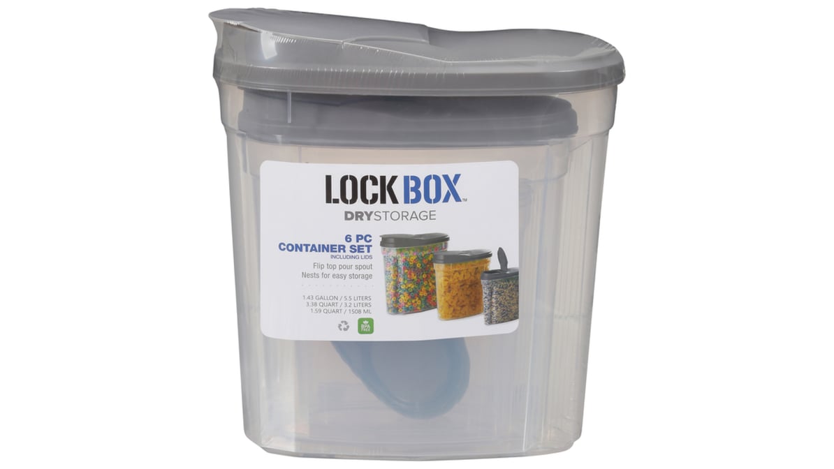 Save on Lock Box Dry Storage Container Set - 6 ct Order Online