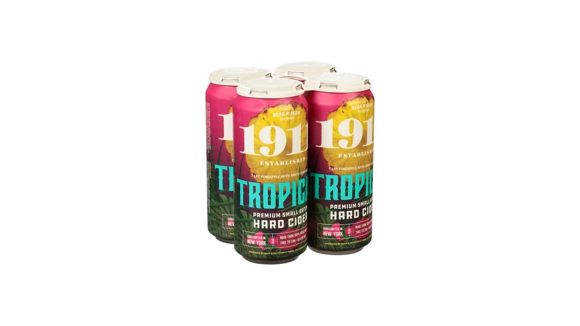 1911 Established Tropical Premium Small Batch Hard Cider Cans (16 oz x 4  ct) | Delivery Near Me - Doordash