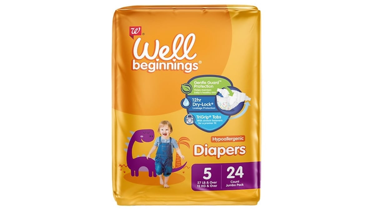 Well beginnings diapers size 5 fashion