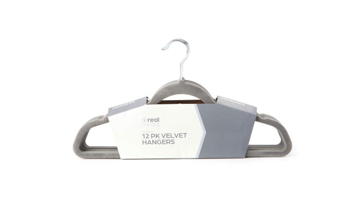 Home-it Ultra-Slim Velvet Hangers Gray Delivery - DoorDash