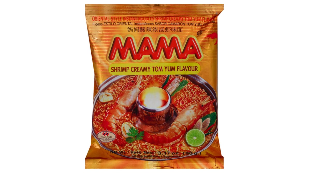 Mama Instant Noodles, Oriental Style, Shrimp Creamy Flavor (Tom