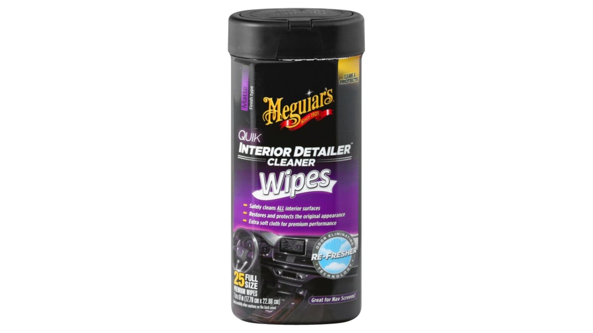 Meguiar's 25-Count Wipes Car Interior Cleaner in the Car Interior Cleaners  department at