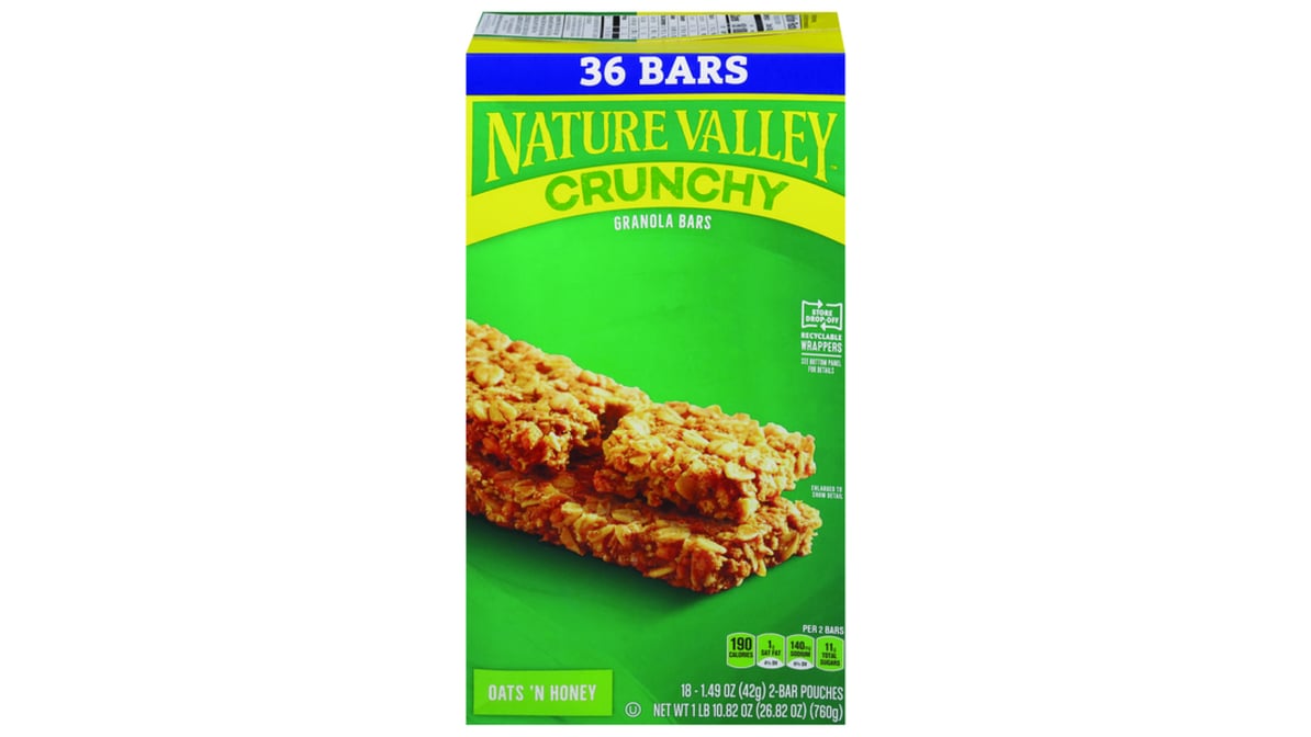 Nature Valley Crunchy, Oats 'n Honey, Granola Bars (1.49 Ounce, 18 Count) by Nature Valley