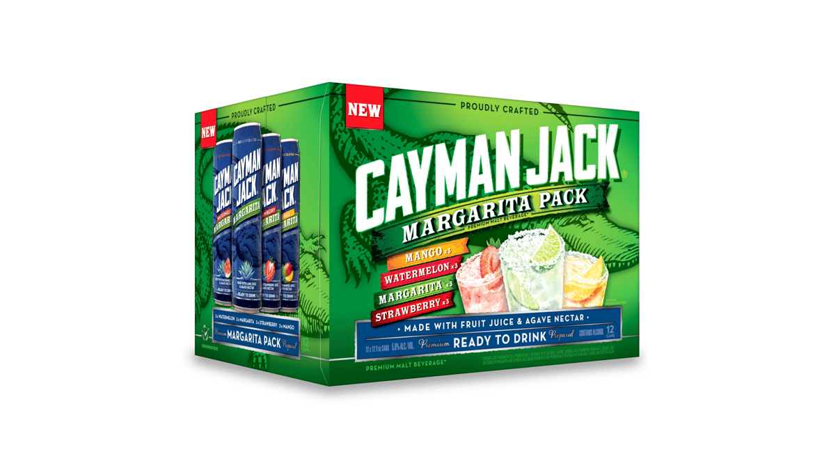 Cayman Jack Margarita Variety Pack Premium Malt Beverage Cans (12 oz x ...