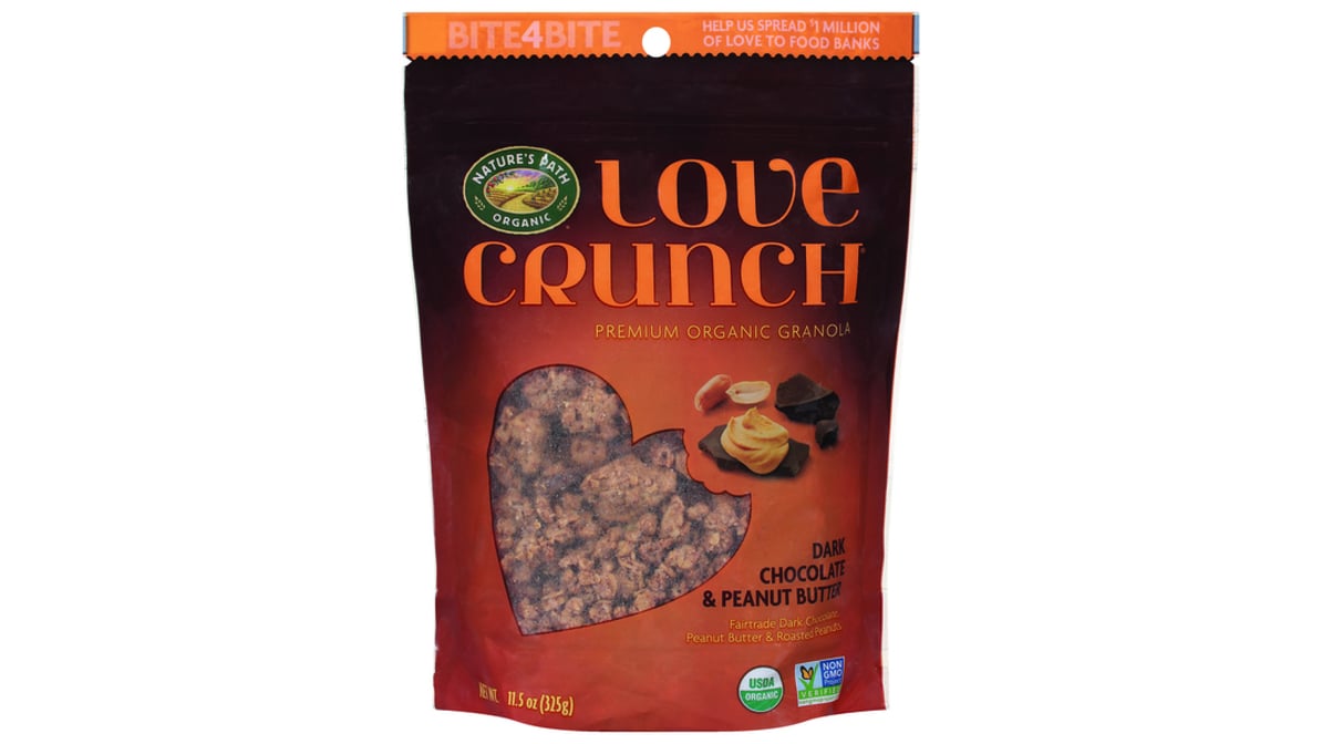 Natures Path Love Crunch Granola, Dark Chocolate & Peanut Butter - 11.5 oz bag