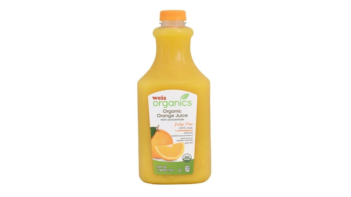 Organic Orange Juice 52oz (4 Bottles)