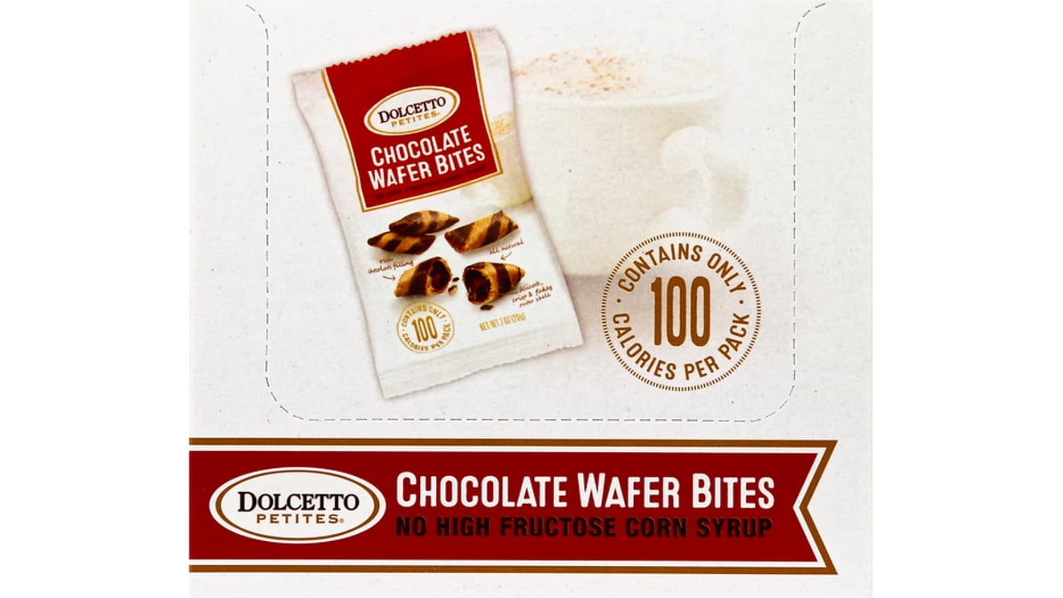 Dolcetto Petites Chocolate Wafer Bites Cookies (24 ct) | Delivery Near Me -  Doordash