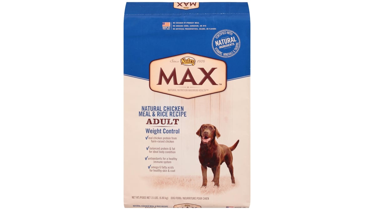 Nutro max large fashion breed dog food