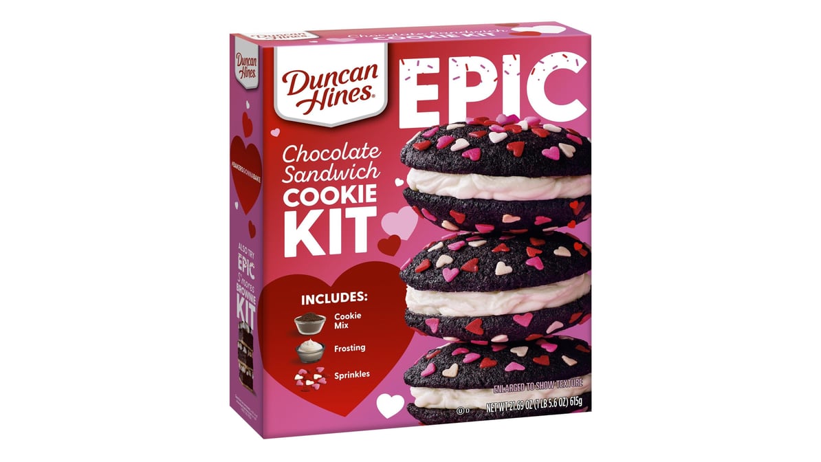 Duncan Hines Epic Cookie Kit Chocolate Sandwich (21.7 oz) | Delivery Near Me  - Doordash