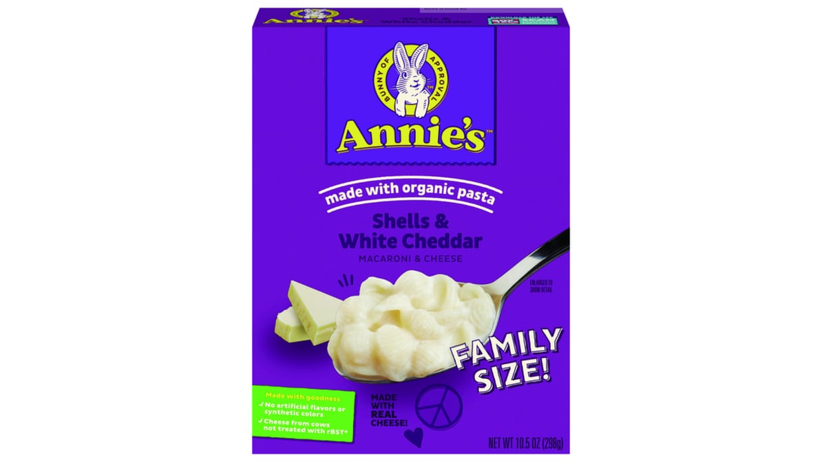 Annie's Macaroni & Cheese, Organic, Shells & White Cheddar