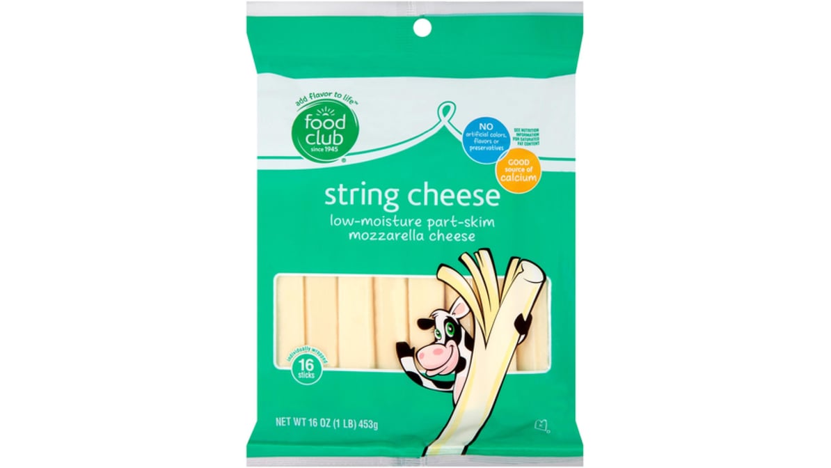 Food Club String Cheese (16 oz) | Delivery Near Me - Doordash