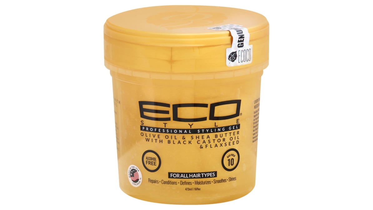 Eco Styling Hair Gel Olive Shea Castor & Flaxseed (16 oz) Delivery -  DoorDash