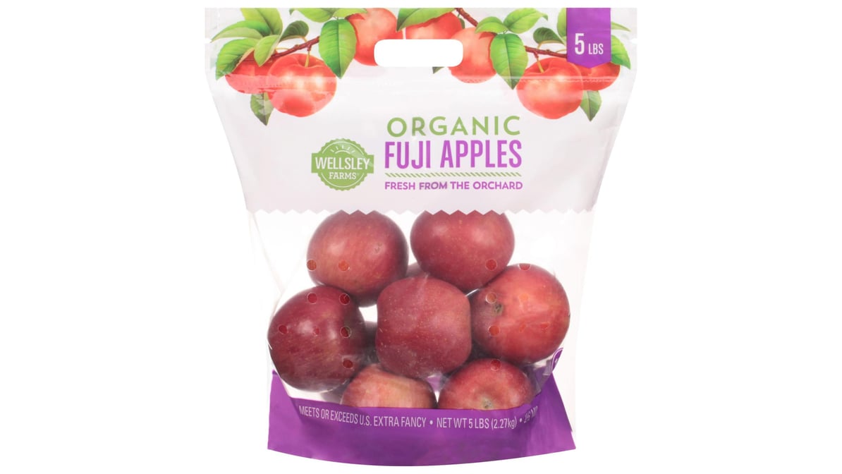 Wellsley Farms Organic Fuji Apples, 5 lbs.