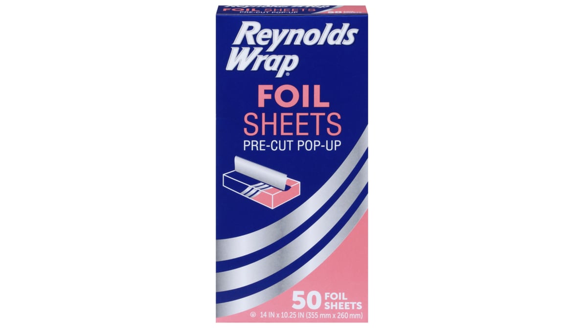 Reynolds Wrap Pre-Cut Pop-Up Foil Sheets (50 ct) Delivery - DoorDash