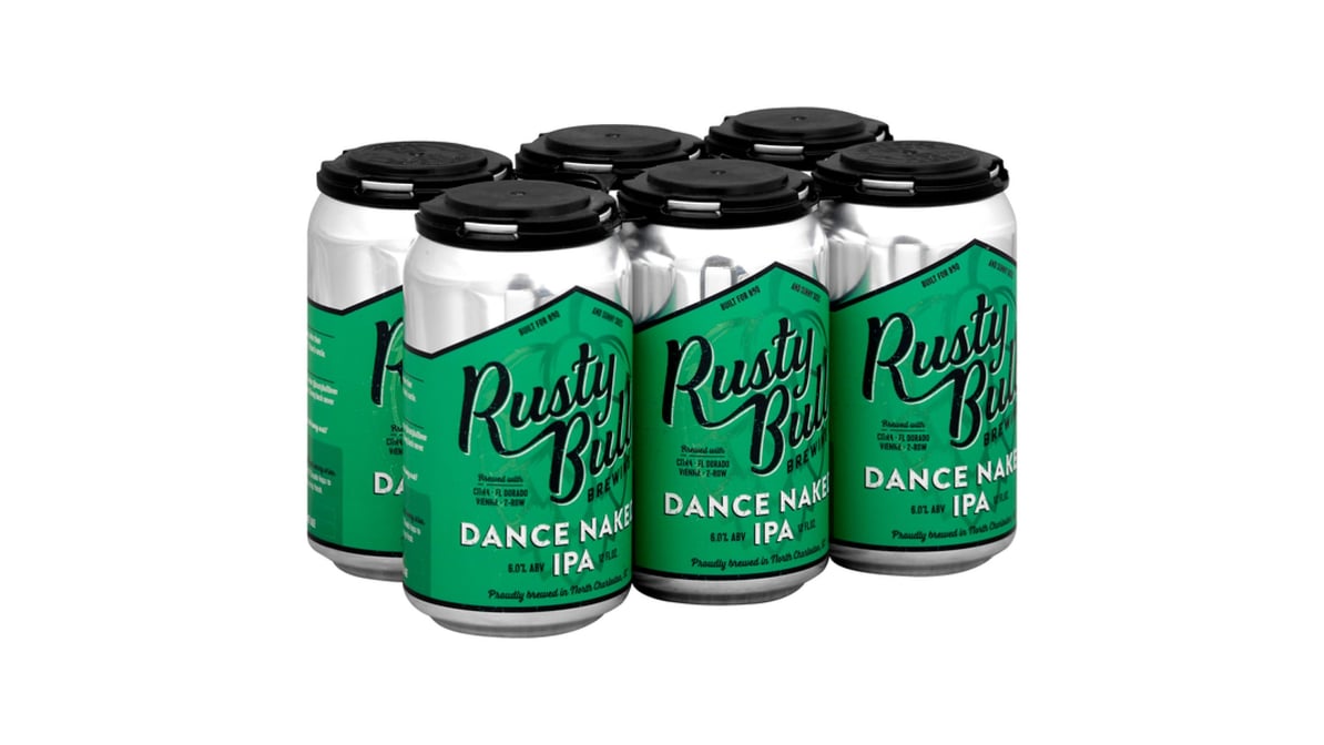 Rusty Bull IPA Dance Naked Cans (12 oz x 6 ct) | Delivery Near Me - Doordash