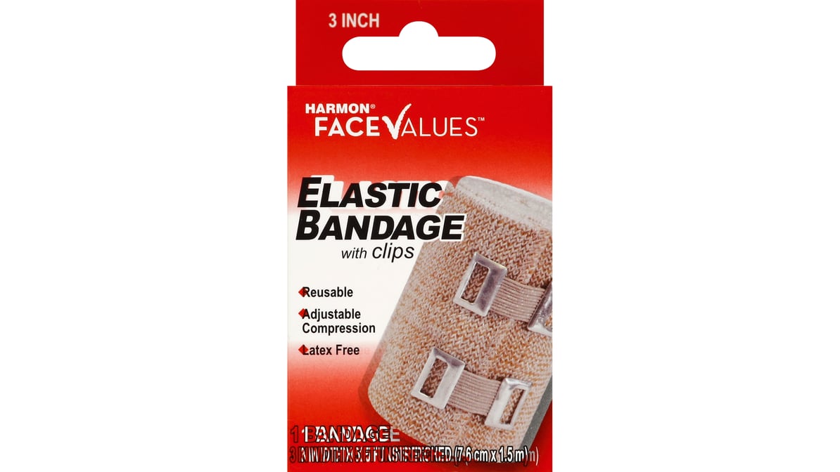 Face Values Elastic Bandage with Clips | Delivery Near Me - Doordash