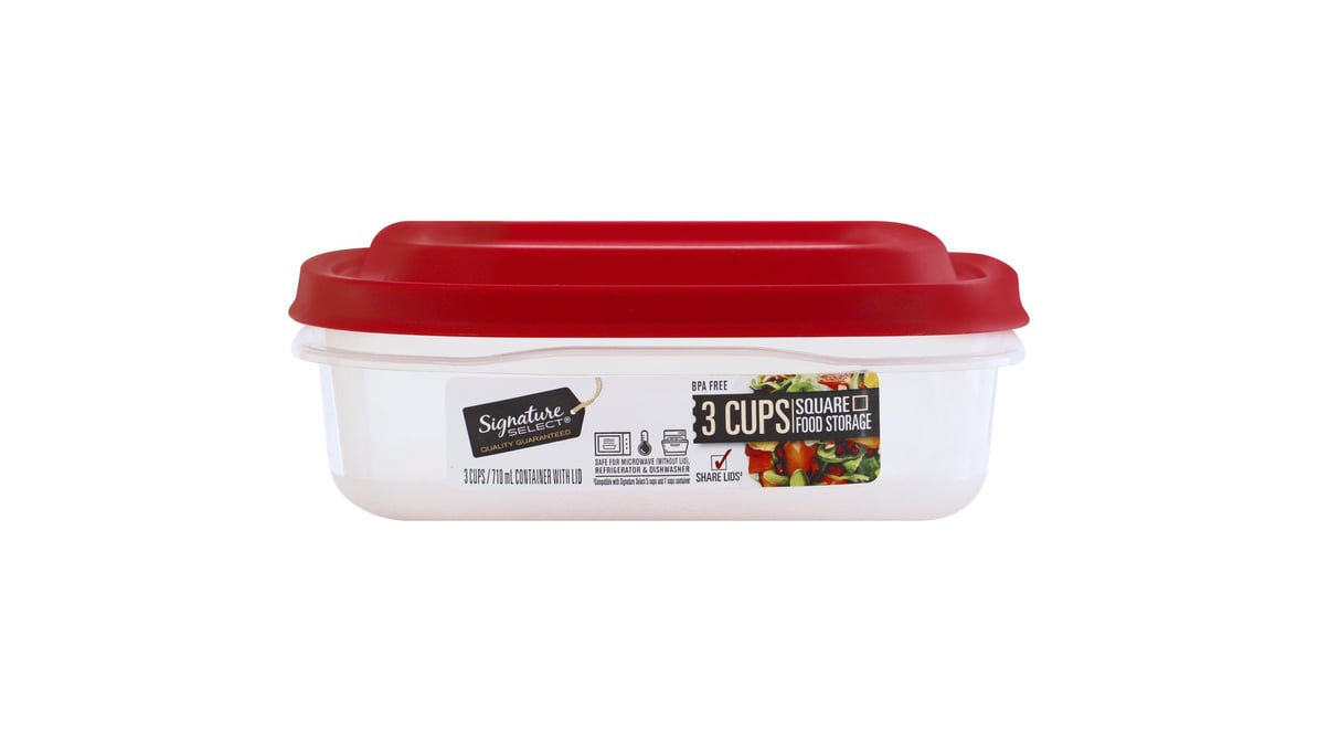 Plastic 3-Compartment Take Out Container 1ct