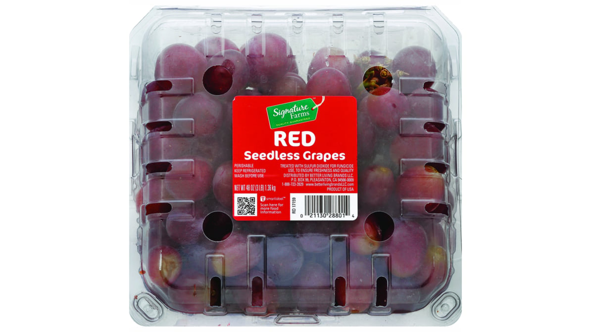 Signature Farms Green Grapes Seedless (3 lb) Delivery - DoorDash