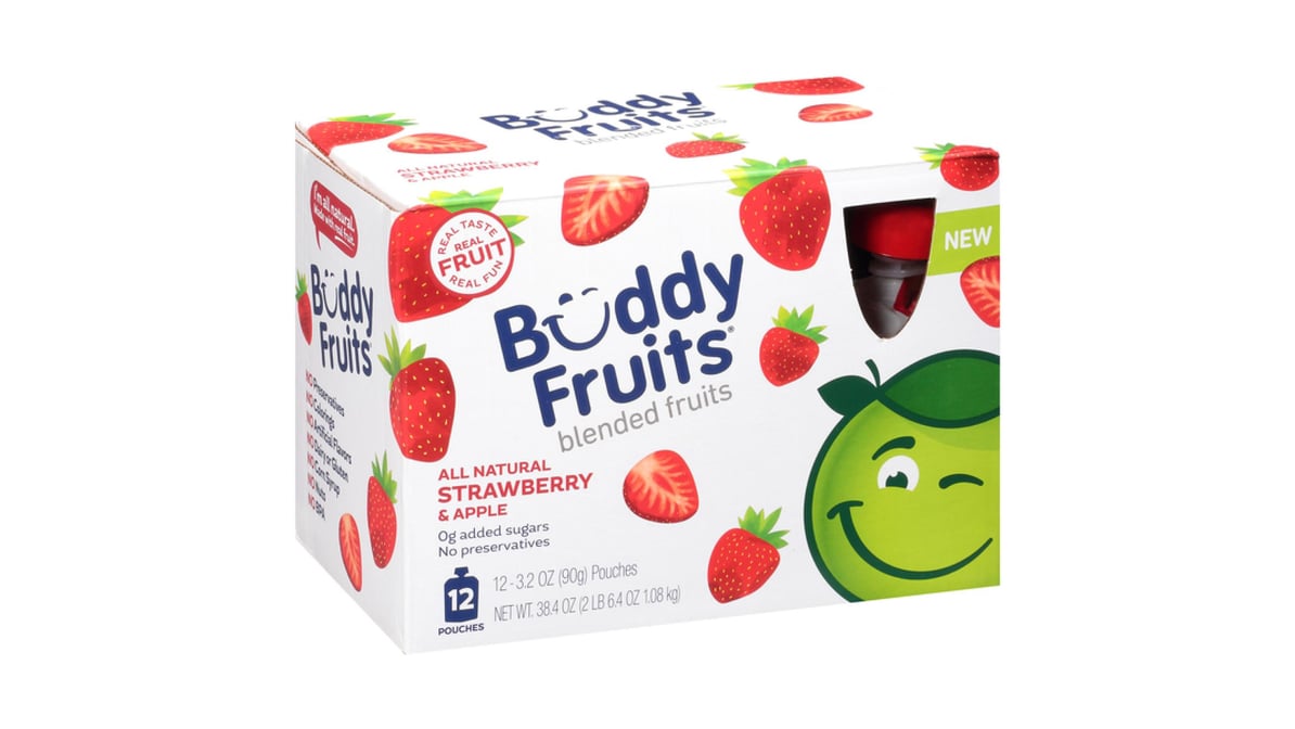 Buddy Fruits Pure Blended Fruit To Go Apple, Mango, Banana and