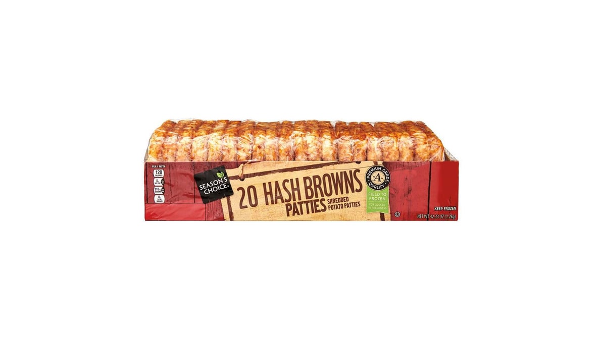 Season's Choice Hash Brown Patties (20 ct) Delivery - DoorDash
