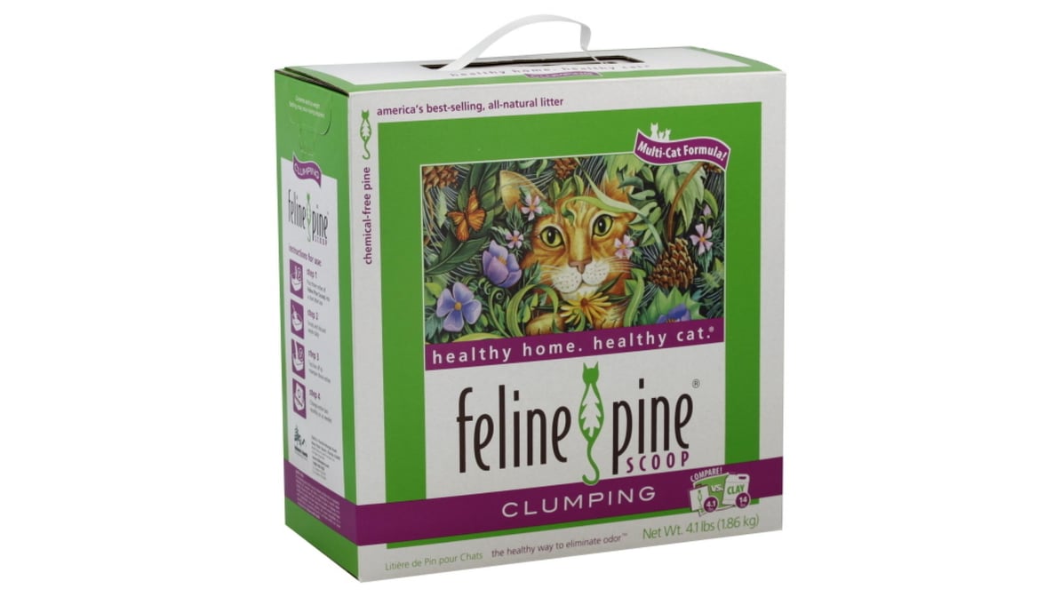 Feline pine clumping cat litter best sale