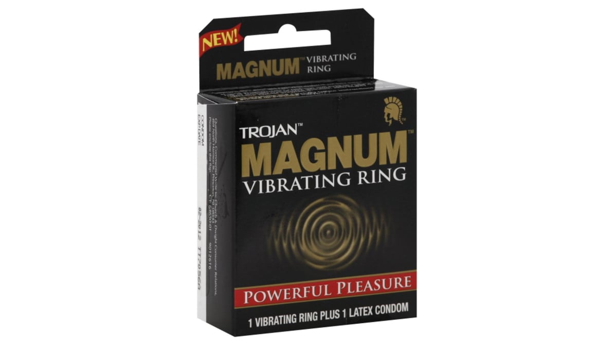 Trojan Magnum Vibrating Ring with Latex Condom | Delivery Near Me - Doordash