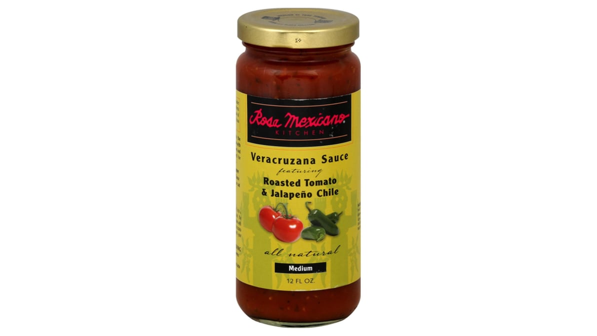 Rosa Mexicano Veracruzana Sauce Roasted Tomato & Jalapeno Chile, Medium (12  oz) | Delivery Near Me - Doordash