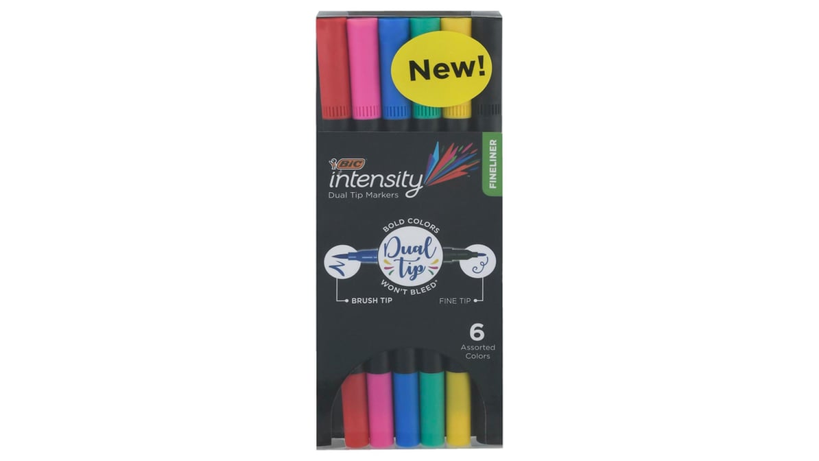 Bic Intensity 2-in-1 Dual Tip Fineliners - Assorted Ink - Shop