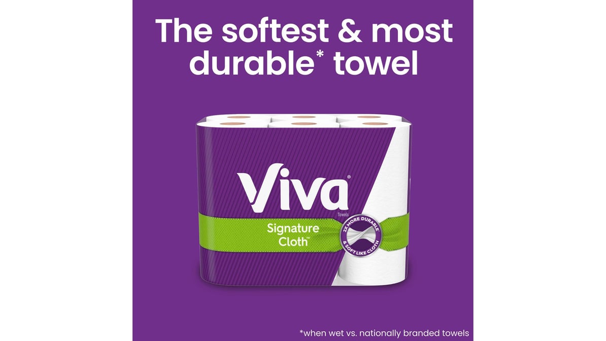 Viva Signature Cloth Choose-a-sheet 94 Sheets Double Roll Paper Towels 