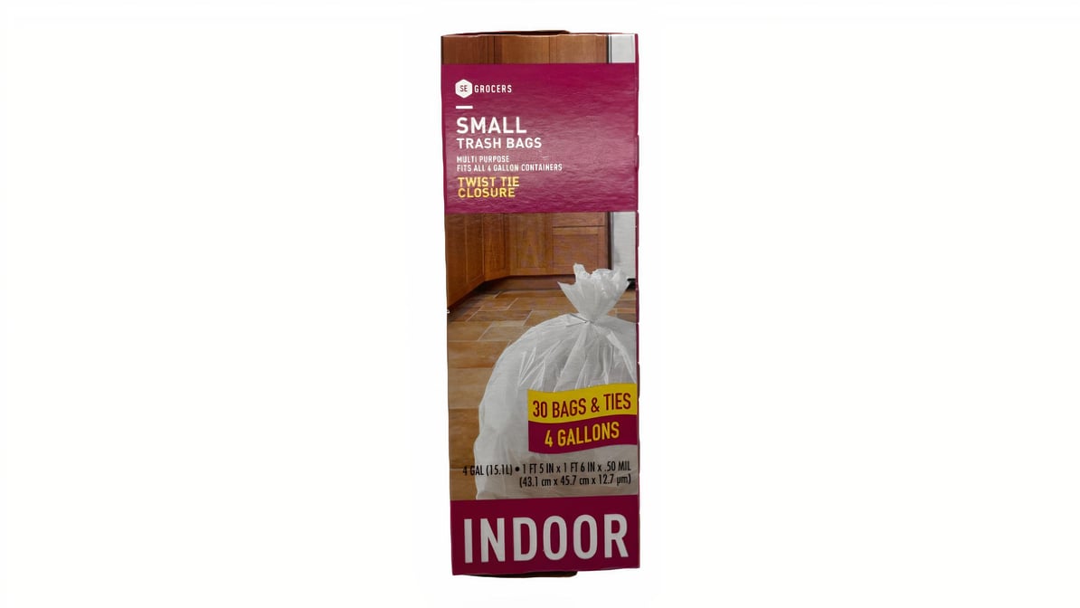 Nice! Small Trash Bags, 4 Gallon - 30 count