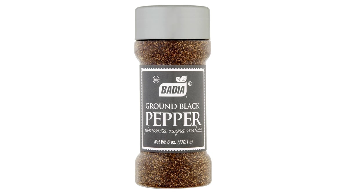 Pepper Black Ground - 6 oz - Badia Spices