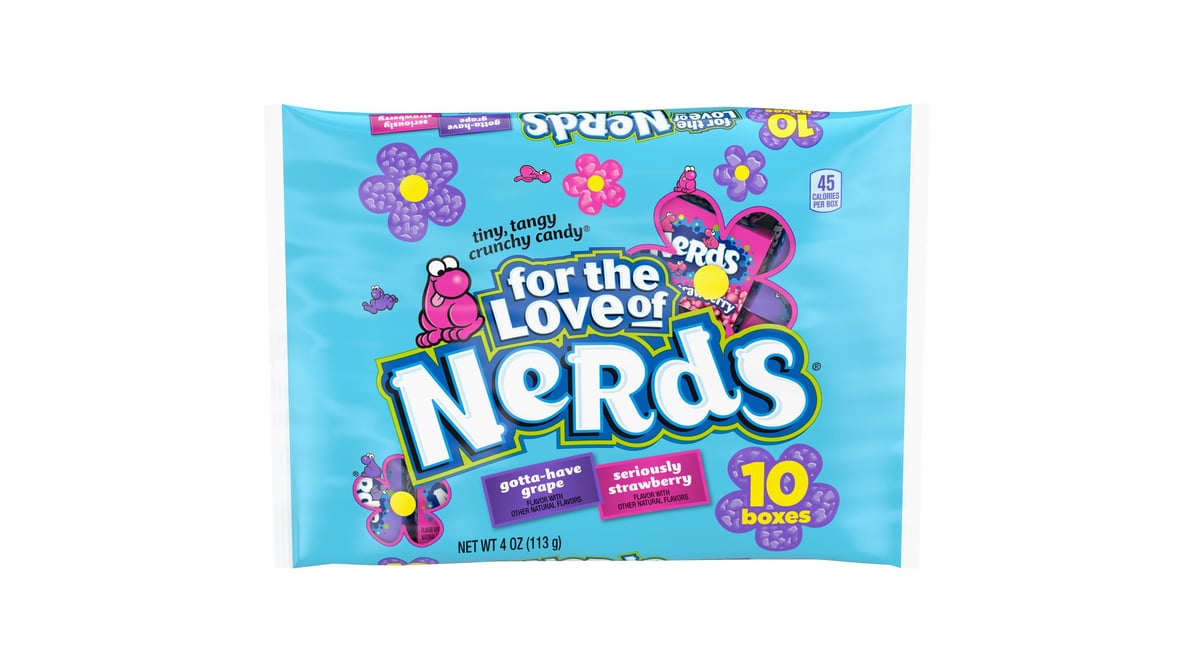 Nerds Gotta-Have Grapes & Seriously Strawberry Candies Tiny, Tangy ...