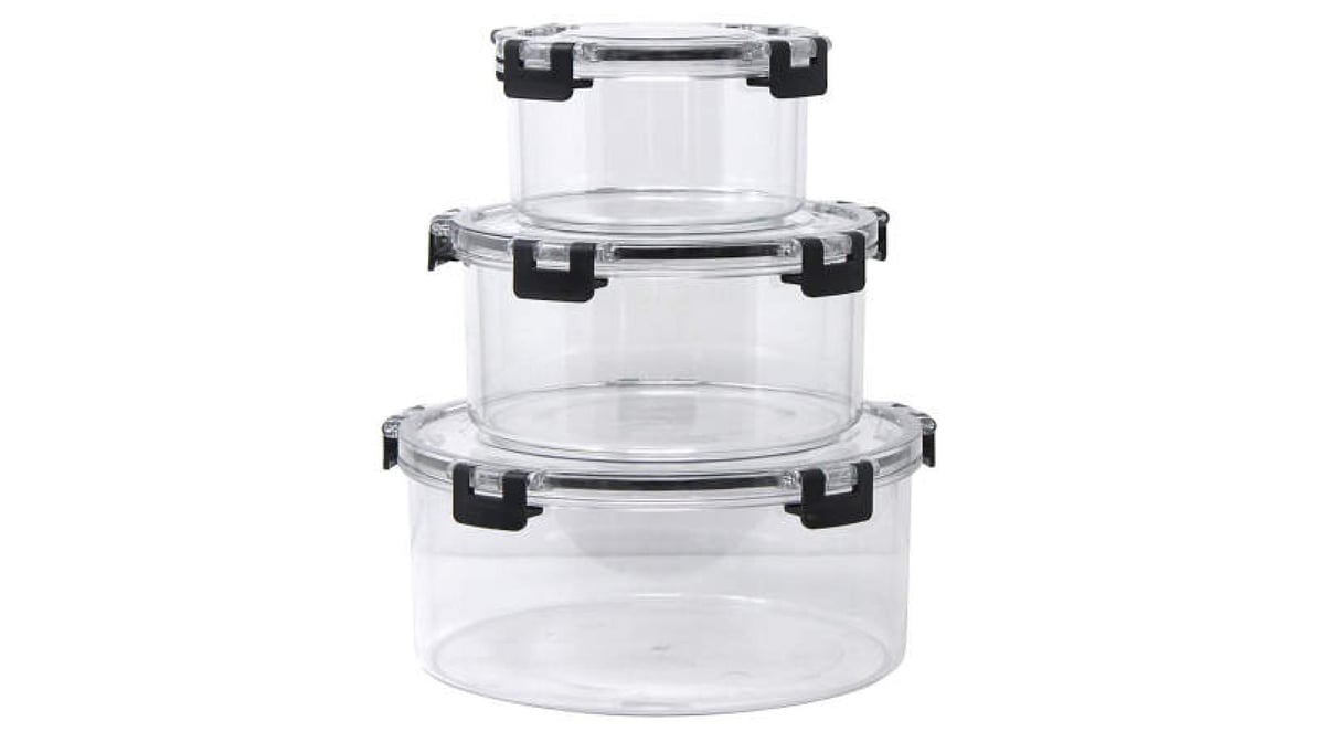 Gourmet Home 3-Piece Round Airtight Container Set