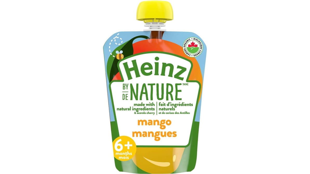 Heinz By Nature Organic Mango Puree (128ml) | PC Express Rapid Delivery