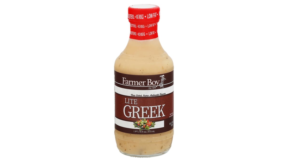 Farmer Boy Lite Greek Dressing (1 pt) | Delivery Near Me - Doordash