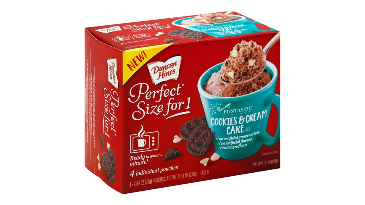 Duncan Hines Cake Mix Cookies & Cream (4 ct) | Delivery Near Me - Doordash