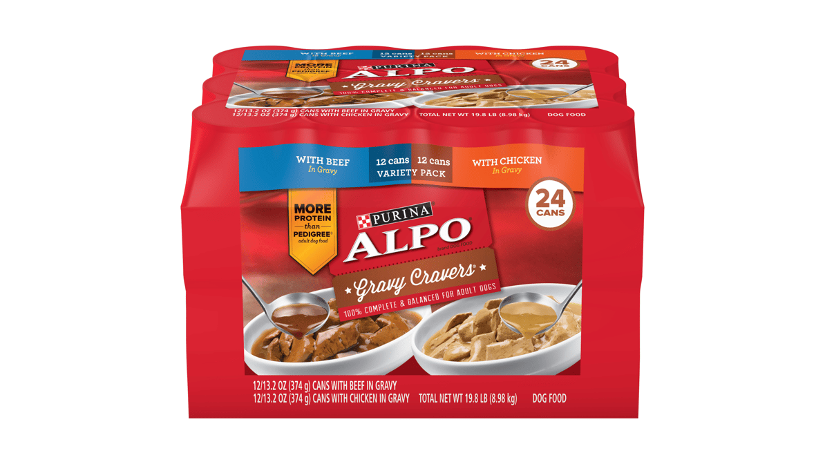 Alpo canned dog food fashion ingredients