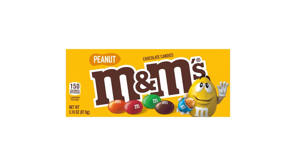 M&M's Chocolate Candies, Peanut - 3.10 oz