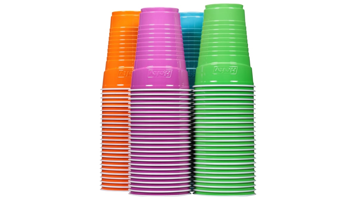 Hefty Party On! 16 oz Disposable Cups (100 ct)