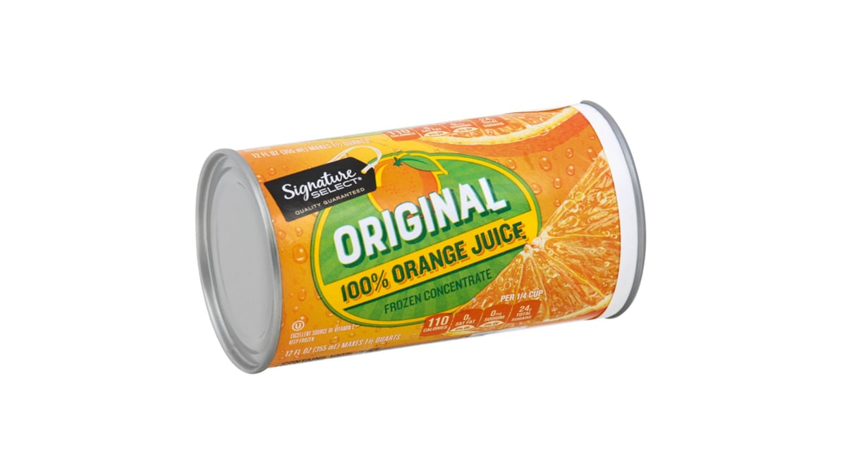 Frozen orange clearance juice concentrate