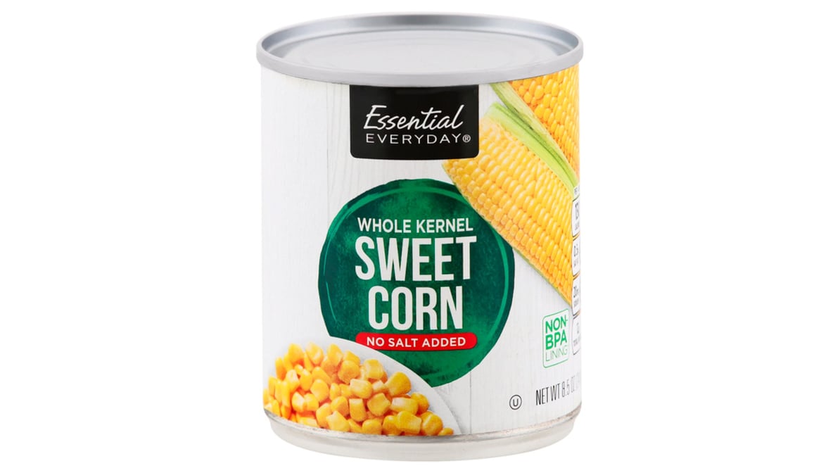 Canned Sweet Whole Kernel Corn - No Salt Added