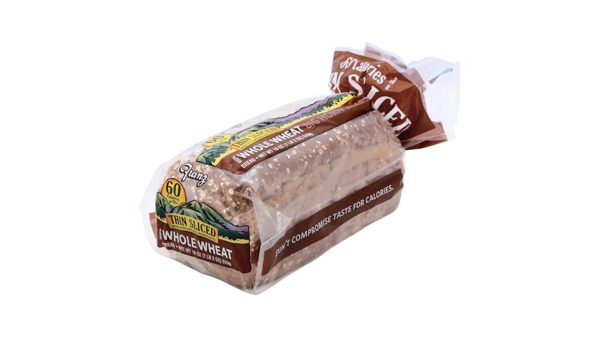 Franz Big Horn Valley 100% Whole Wheat Bread Thin Sliced (18 oz) | Delivery  Near Me - Doordash