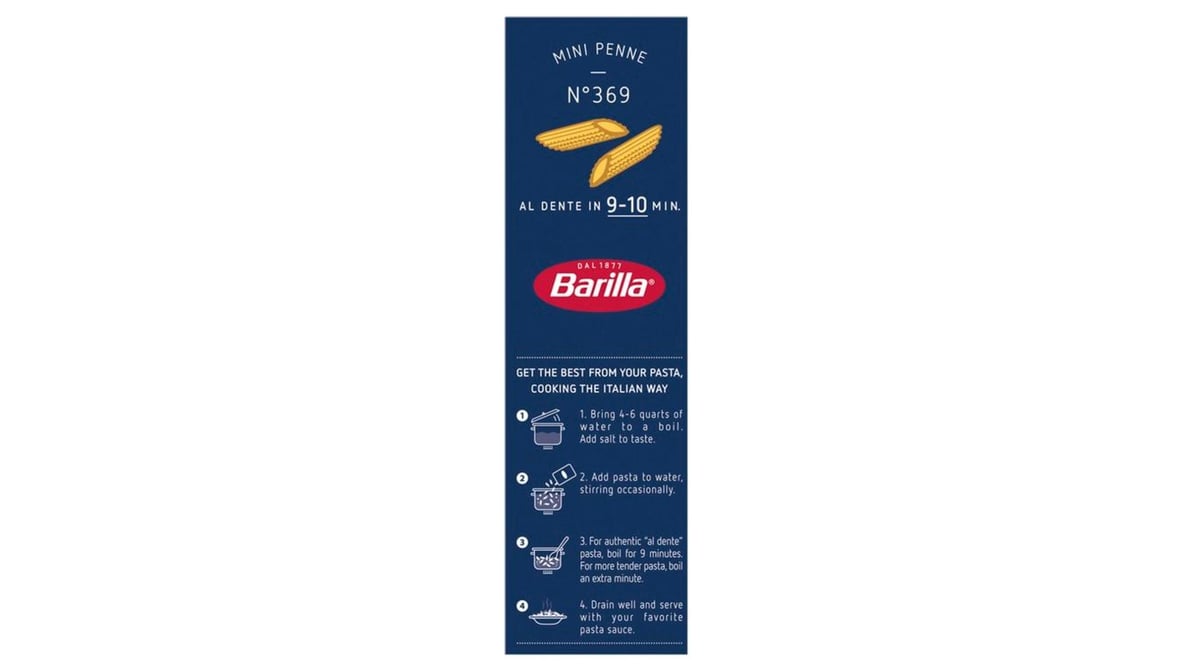 Barilla Classic Mini Penne Pasta, 16 oz 