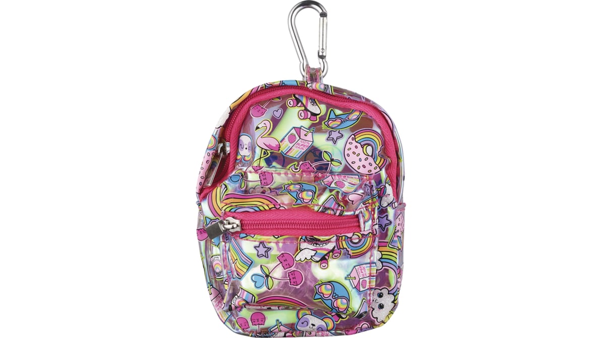 Claire's Metallic Glitter Cat Mini Backpack Keychain Ingredients - CVS  Pharmacy