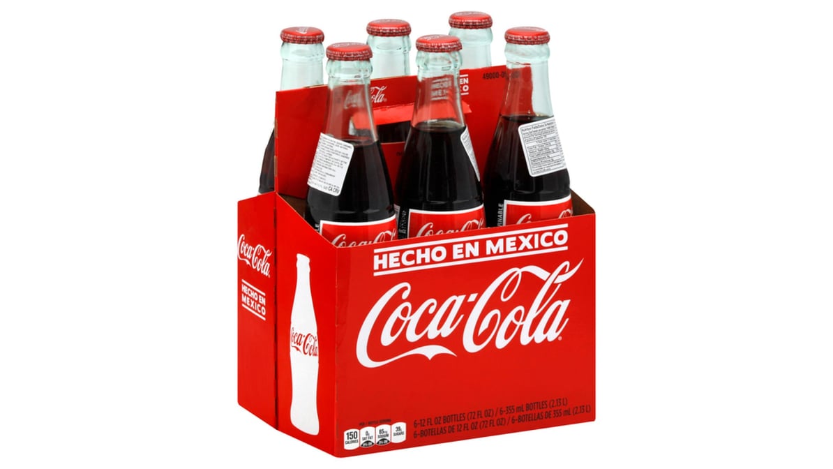 Coca-Cola Soda Bottles (12 oz x 6 ct) | Delivery Near Me - Doordash