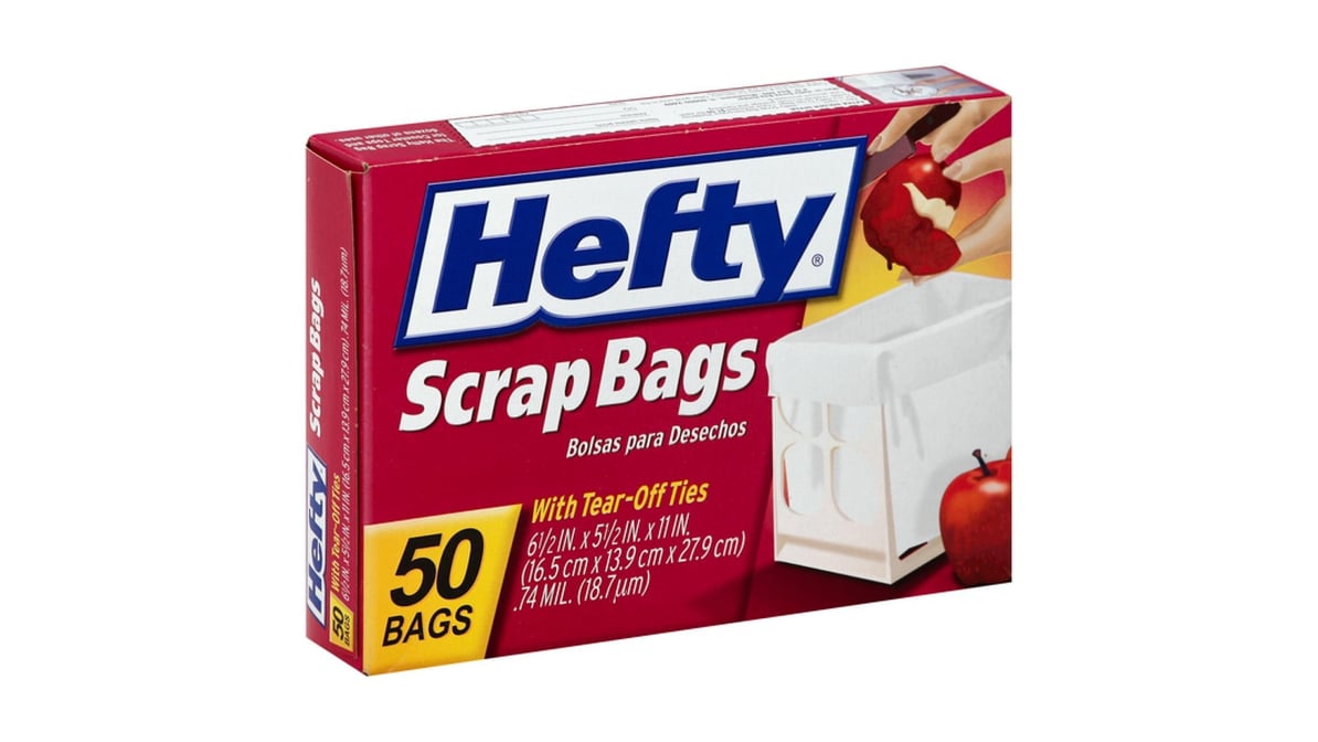 HEFTY Scrap Bags 50 deals count