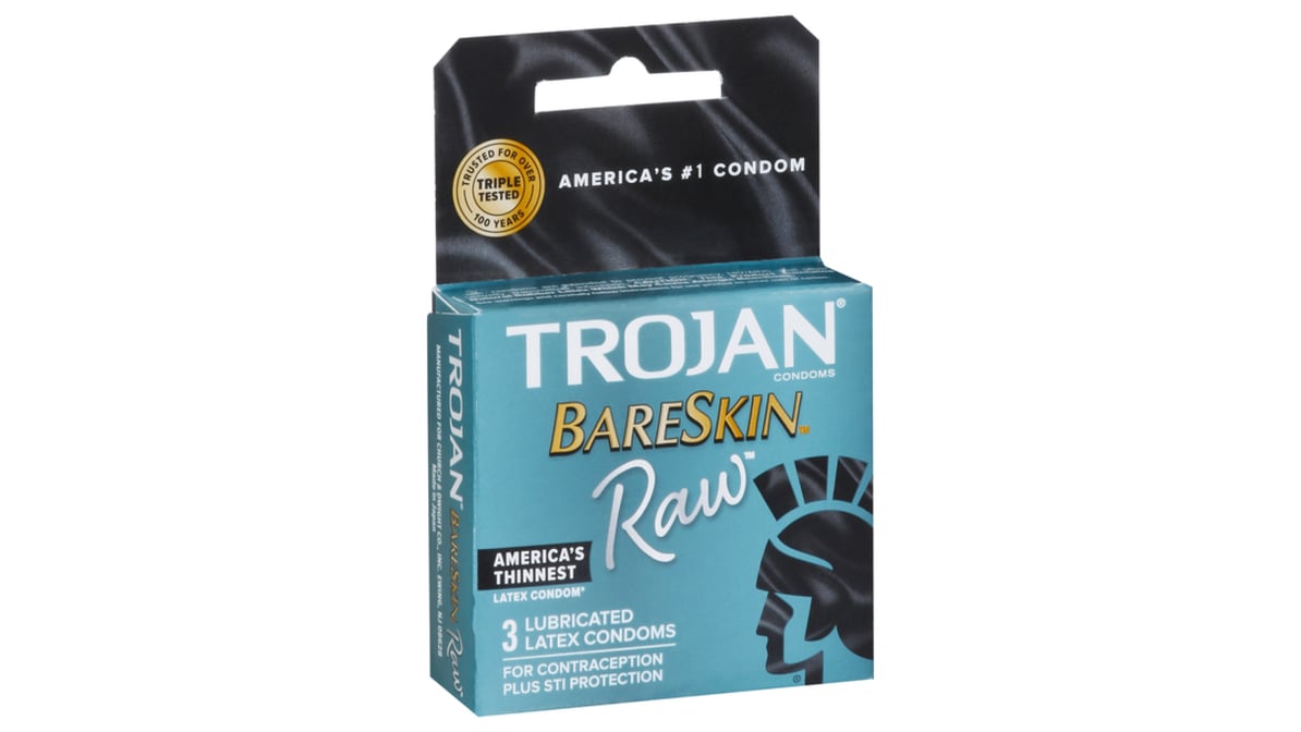 Trojan Supra BareSkin Non-Latex Polyurethane Odor Free Condoms (3 ct) |  Delivery Near Me - Doordash