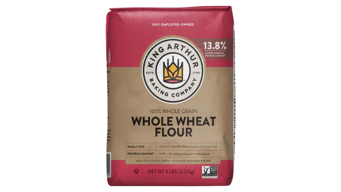 King Arthur Baking Co. 20 Whole Grain Whole Wheat Flour 20 lb